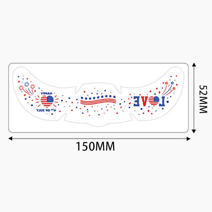 🇺🇸 Freckle Tattoo Stickers: Waterproof Patriotic-Themed Temporary Face Sticker Set! 🎇