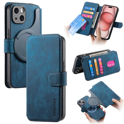 Leather Wallet Phone Case – Detachable Design & Wireless Charging Compatible