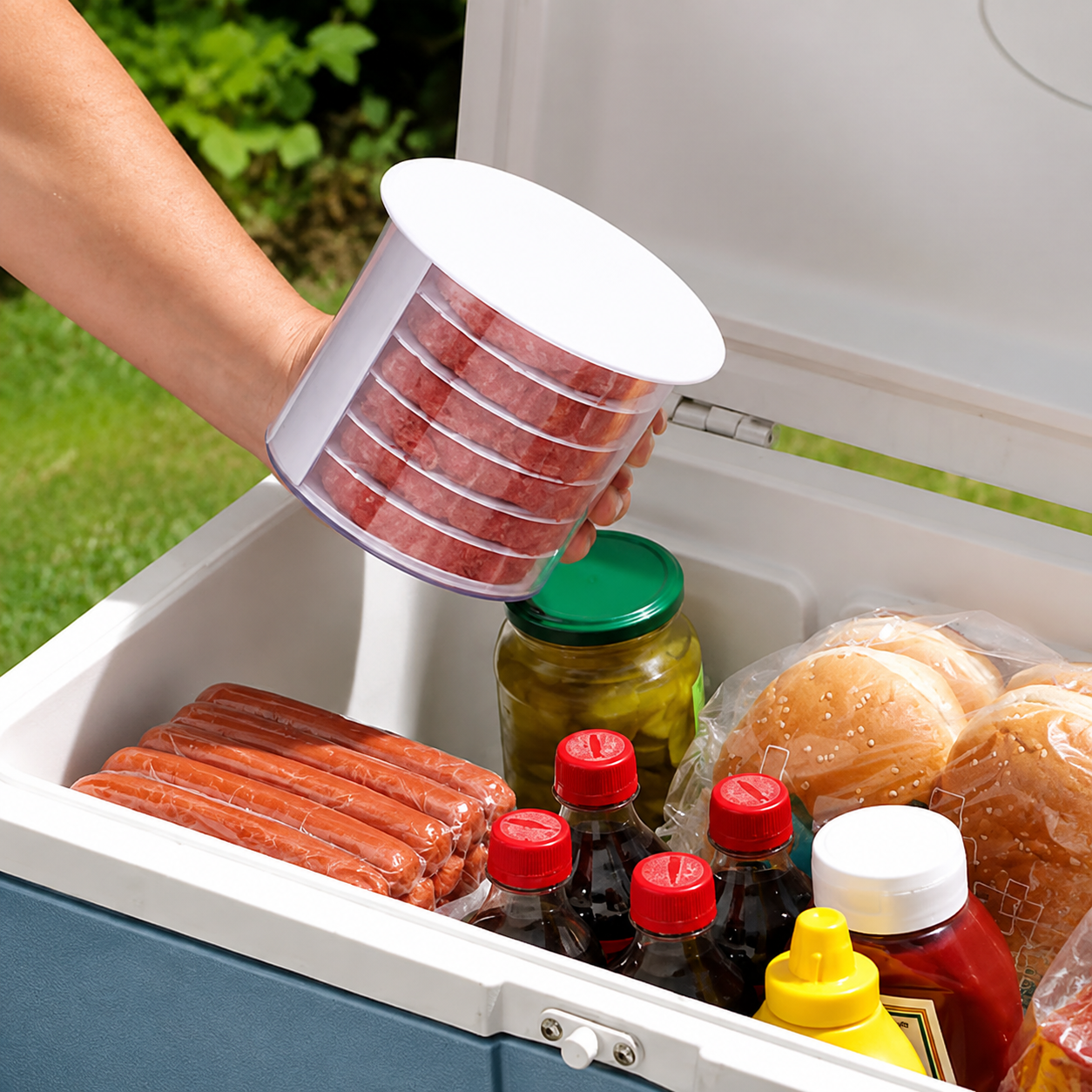 🍔 Burger Patty Maker Press: Non-Stick Mold for Perfect Homemade Patties & BBQs! 🥩