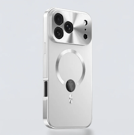 Electroplated glass double-sided magnetic mobile phone case