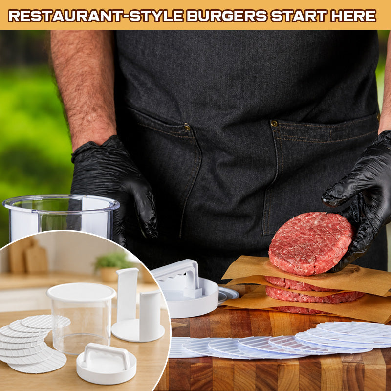 🍔 Burger Patty Maker Press: Non-Stick Mold for Perfect Homemade Patties & BBQs! 🥩