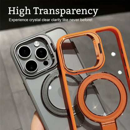 New Style Clear Magnetic Stand Phone Case for iPhone