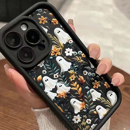 👻🌹Ghost Flower Phone Case For iPhone