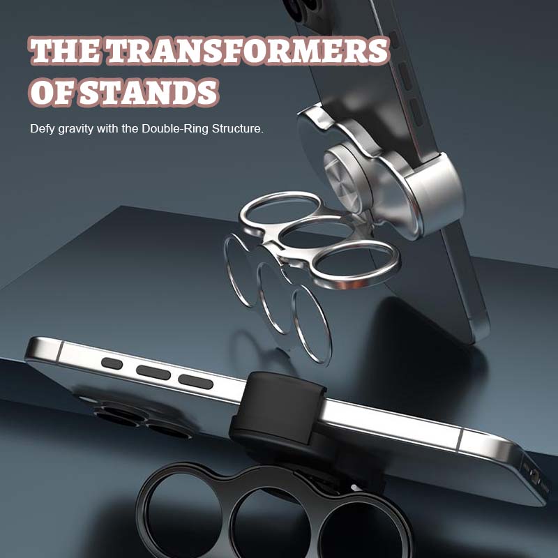 🦾Three-Finger Double-Ring Phone Clip Holder🎡✨