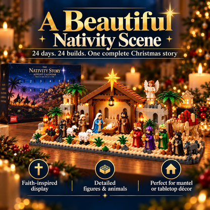 ⭐ AmenBricks Nativity Advent Calendar — 24-Day Buildable Christmas Countdown