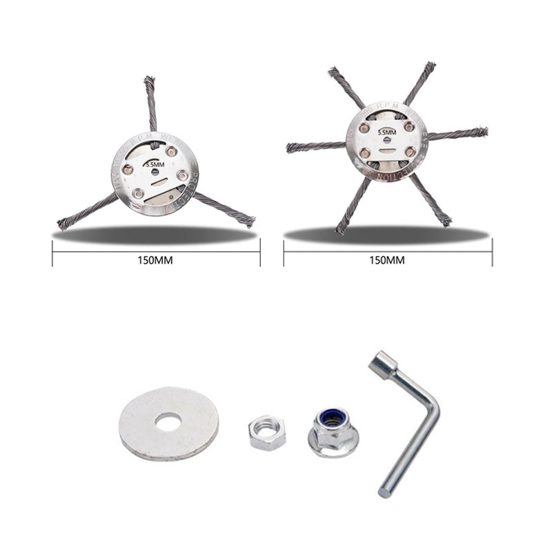🔥 Replaceable cutting head for lawn mower / string trimmer - steel cutting head for lawn mowing 🌿✂️⚙️