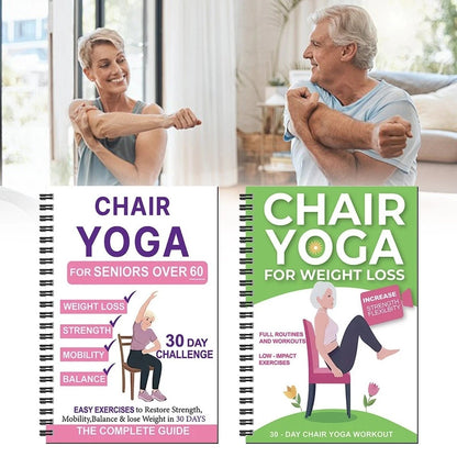 🔥Chair Yoga for Seniors: 40+ Simple Light-Resistance Exercises for Strength, Mobility, Balance & Weight Loss