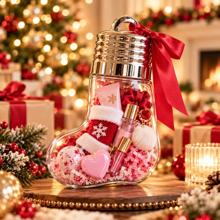 🔔Fill-Your-Own Christmas Bell Gift Box -- Clear DIY Surprise Container for Small Gifts & Stocking Stuffers