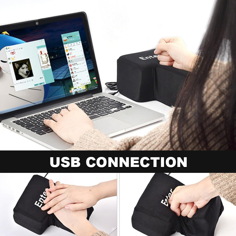Big Enter Key Nap Pillow