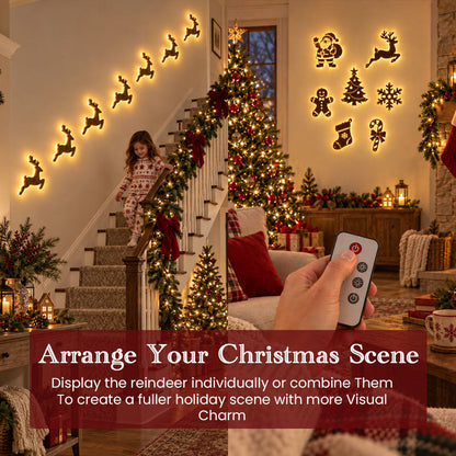 🦌✨ LED Christmas Wall Decor—Festive Wall Lights That Emit a Warm Glow