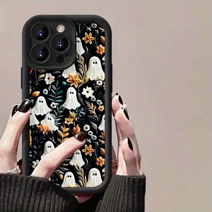 👻🌹Ghost Flower Phone Case For iPhone