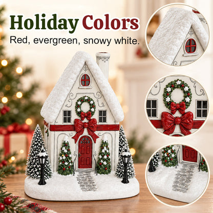 🎄✨ Mistletoe Lane Christmas House Diffuser — Festive Holiday Village Diffuser with Glowing Windows & Charming Chimney Mist