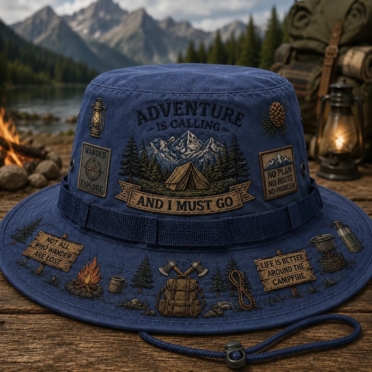 Last Day Promo: 49% OFF🌲 Adventure Is Calling Boonie Hat: Outdoor Hiking & Camping Sun Hat! 🏕️