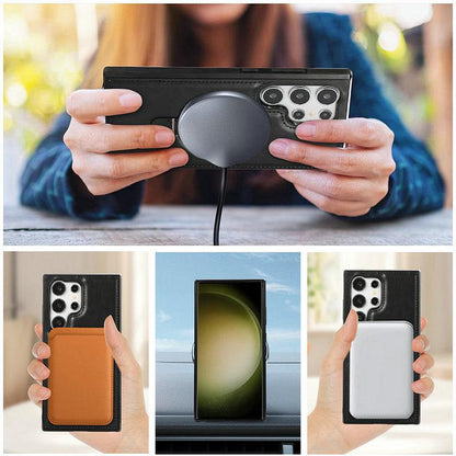 High-quality leather case with integrated stand