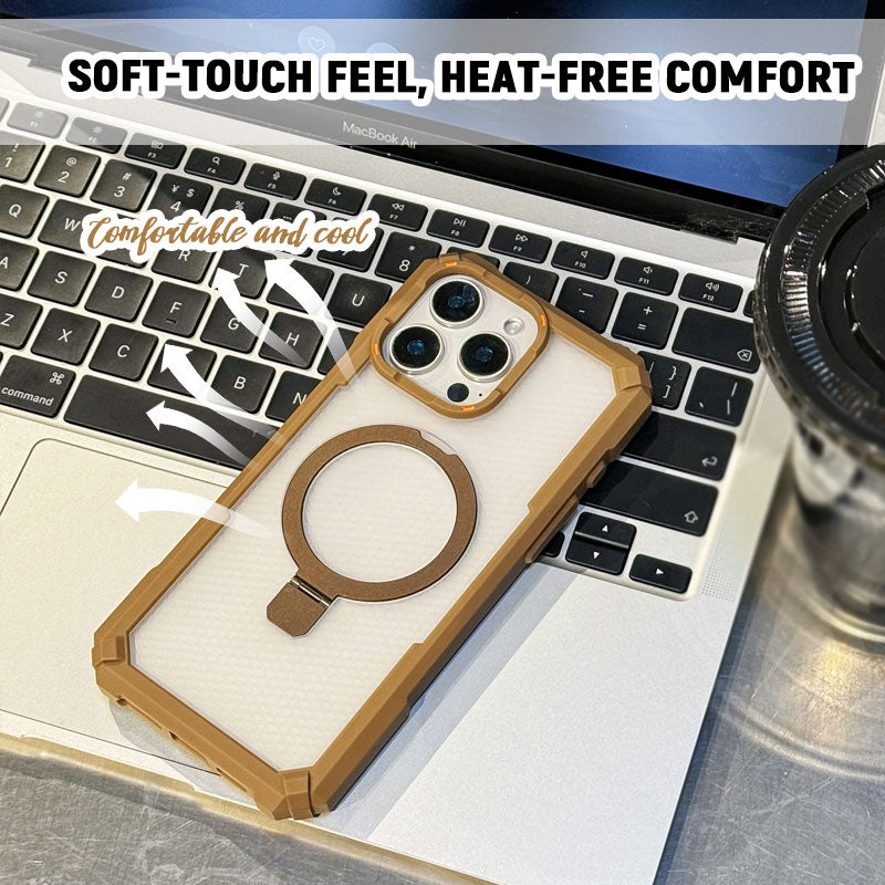 Skin-Feeling Magnetic Bracket Anti-Fall Case