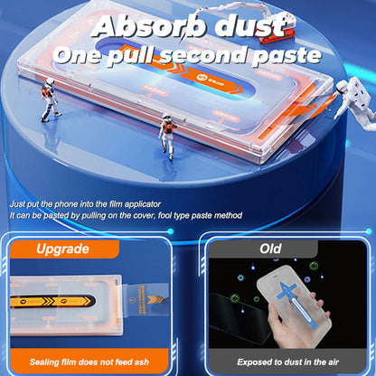 Pull-out Dustproof Second Sticker Mobile Phone Tempered Film