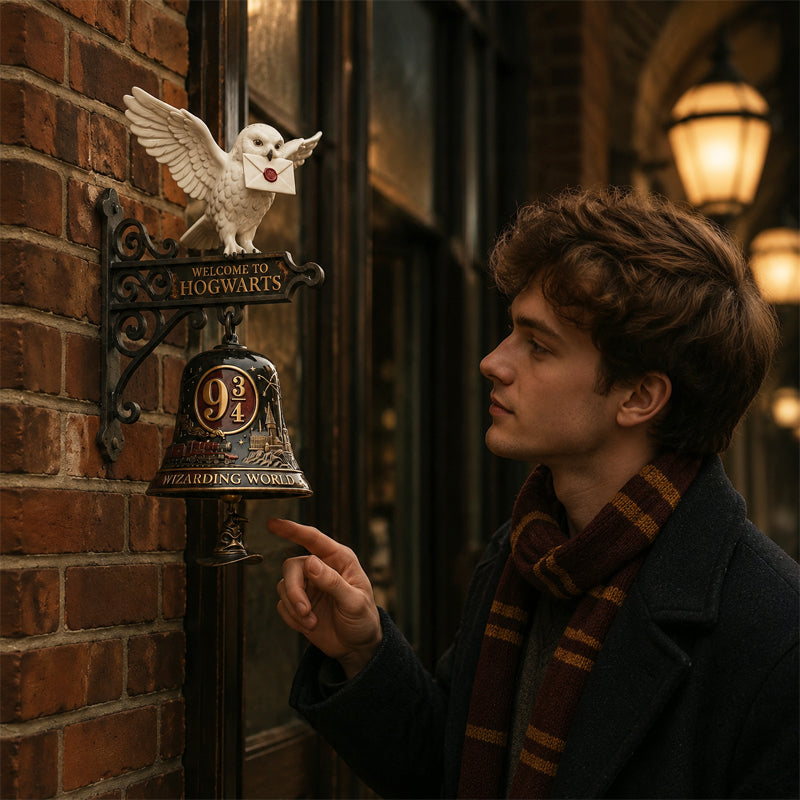 🦉🔔 Enchanted Owl Door Bell — Magical Platform 9¾ Welcome Chime