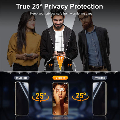 Anti-peeping double-sided magnetic mobile phone case