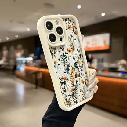 👻🌹Ghost Flower Phone Case For iPhone
