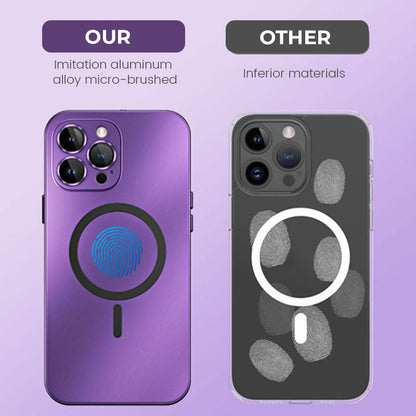 Magnetic Metal Snap-On Case For iPhone