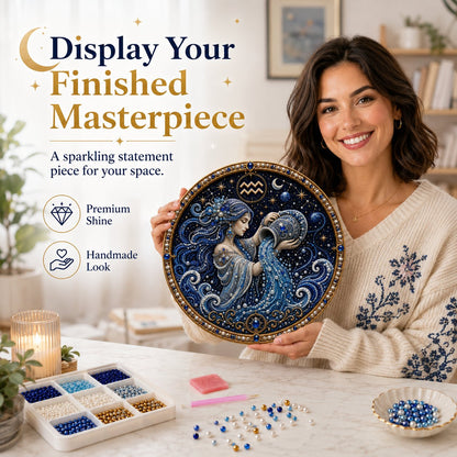 ♈✨Personalized 12 Zodiac Pearl Art Kit – Relax & Create! 🌌