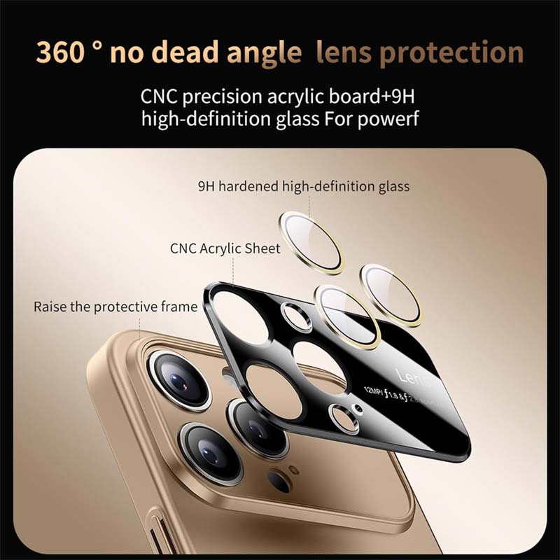Large Window Small Magnetic Ring Frosted Anti-Fall Mobile Phone Case