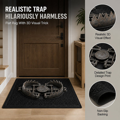 🌀 Trick Trap 3D Illusion Door Mat: Mind-Bending Optical Illusion Doormat! 🕳️