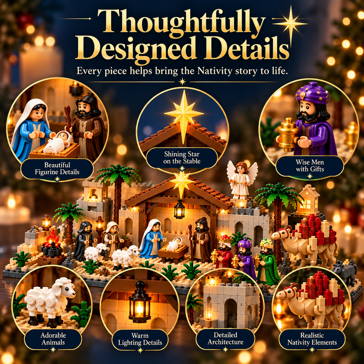 ⭐ AmenBricks Nativity Advent Calendar — 24-Day Buildable Christmas Countdown