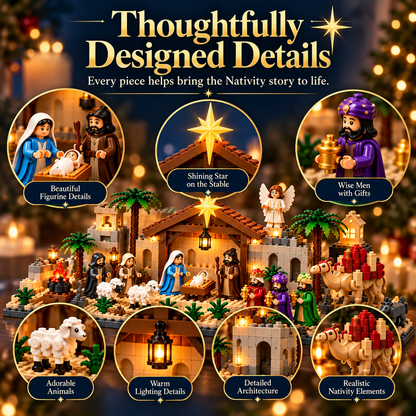 ⭐ AmenBricks Nativity Advent Calendar — 24-Day Buildable Christmas Countdown
