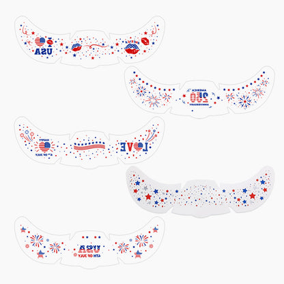 🇺🇸 Freckle Tattoo Stickers: Waterproof Patriotic-Themed Temporary Face Sticker Set! 🎇