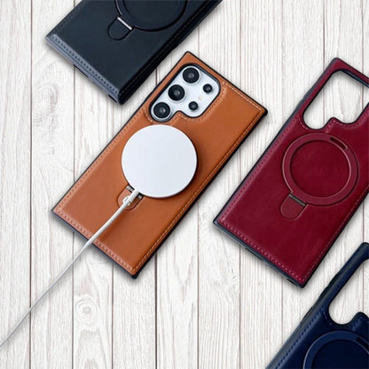 High-quality leather case with integrated stand