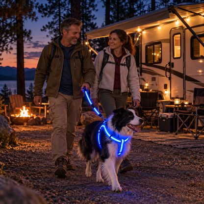 🐕LED Dog Harness & Leash Set — Bright Night Walks, Easier to Spot After Dark