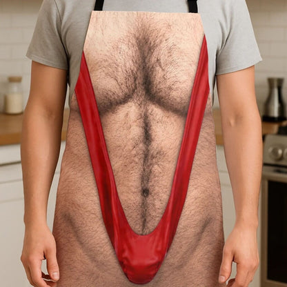 😂🔥 The Apron That Turns Heads — Funny Hairy Chest Apron