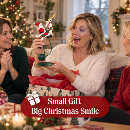 🎅✨ Wobbly Santa Christmas Figurine — Playful Holiday Motion Decor for Mantels, Shelves & Tables