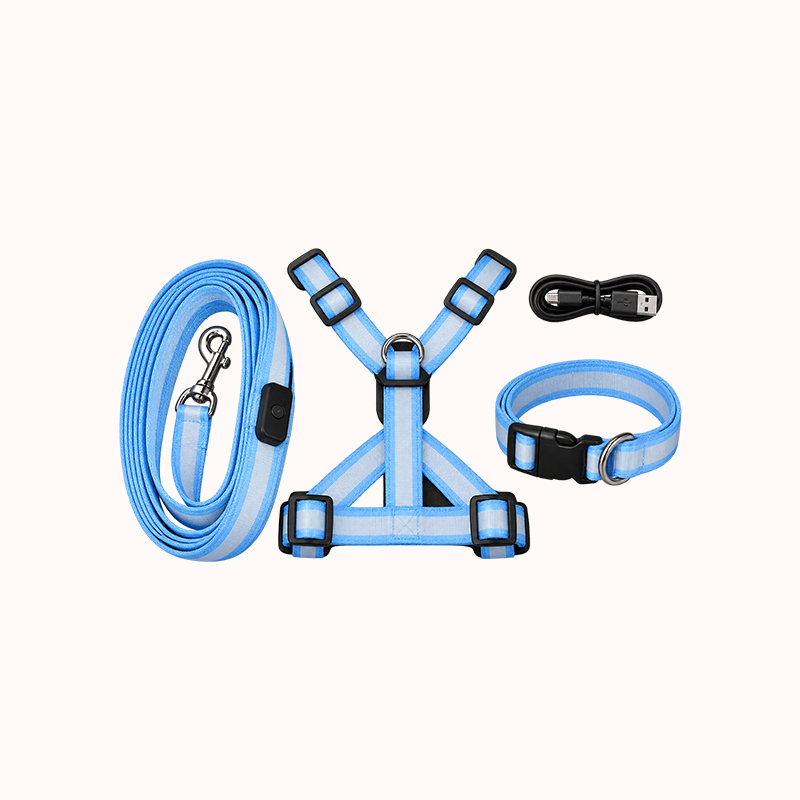 🐾🐕LED Dog Harness & Leash Set — Bright Night Walks, Easier to Spot After Dark