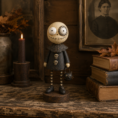🎃🍂 Primitive Pumpkin Friends Collection — Vintage Halloween Figurines