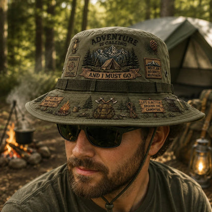 Last Day Promo: 49% OFF🌲 Adventure Is Calling Boonie Hat: Outdoor Hiking & Camping Sun Hat! 🏕️