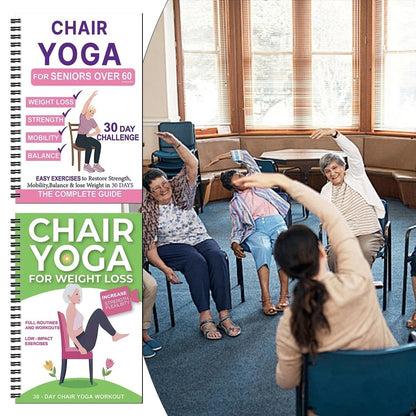 🔥Chair Yoga for Seniors: 40+ Simple Light-Resistance Exercises for Strength, Mobility, Balance & Weight Loss