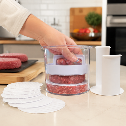 🍔 Burger Patty Maker Press: Non-Stick Mold for Perfect Homemade Patties & BBQs! 🥩