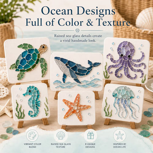 🌊 Create your own sea creatures! 🐬🐢 Ocean-themed craft kit ✨