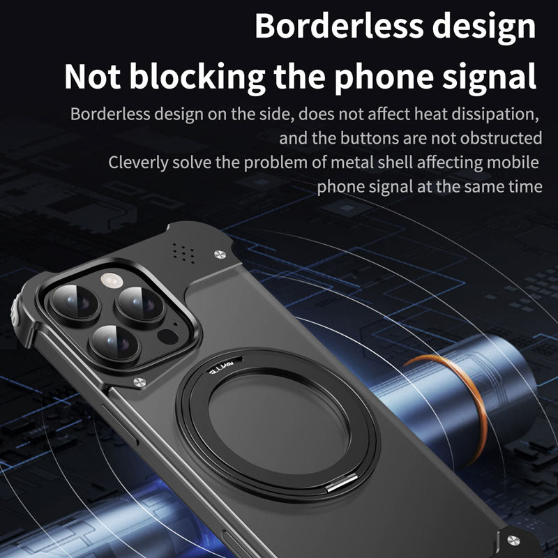 Alloy 360° Rotating Case – Magnetic Charging & Aromatherapy Ready