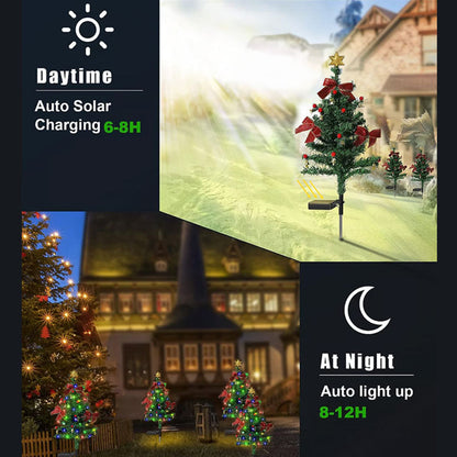 Solar Christmas Trees Lights Outdoor Decoration Waterproof