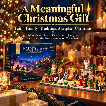 ⭐ AmenBricks Nativity Advent Calendar — 24-Day Buildable Christmas Countdown