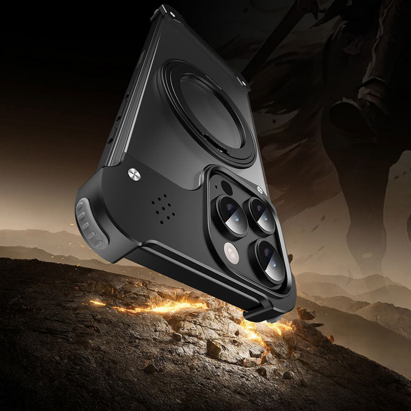 Alloy 360° Rotating Case – Magnetic Charging & Aromatherapy Ready