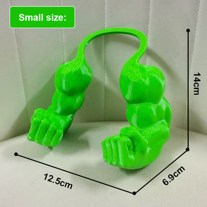 💪 3D Printed Hulk Arm Pet Prop: Funny Muscle Halter Neck Costume for Cats & Dogs! 🐱
