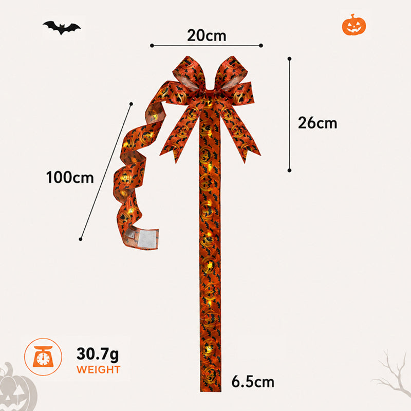 🎃 Halloween Cabinet Bow & Ribbon Wreath: Spooky Cute Kitchen Decor! 👻