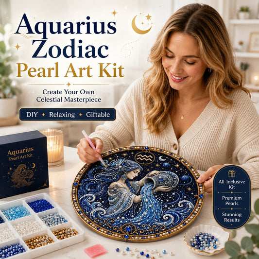 ♈✨Personalized 12 Zodiac Pearl Art Kit – Relax & Create! 🌌