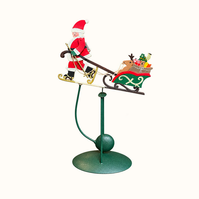 🎅✨ Wobbly Santa Christmas Figurine — Playful Holiday Motion Decor for Mantels, Shelves & Tables