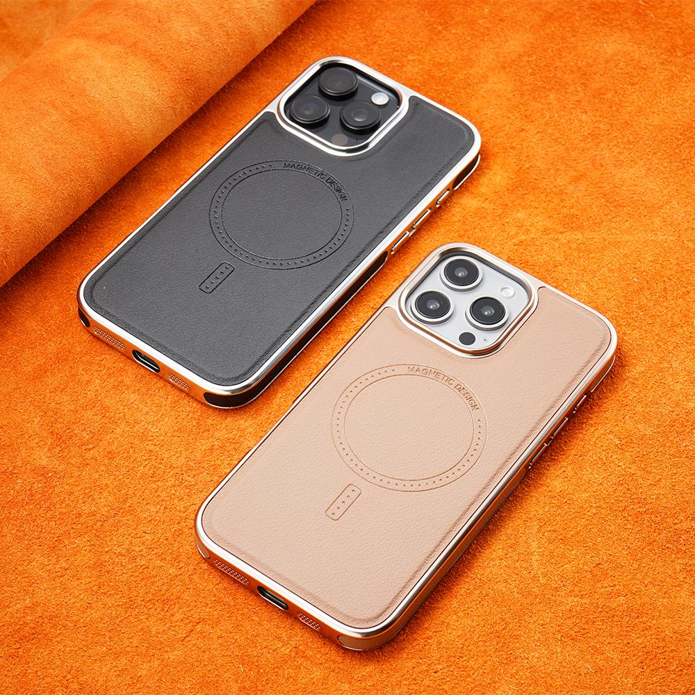 Luxury MagSafe Magnetic Leather Phone Case - Premium Soft Leather with Enhanced Grip