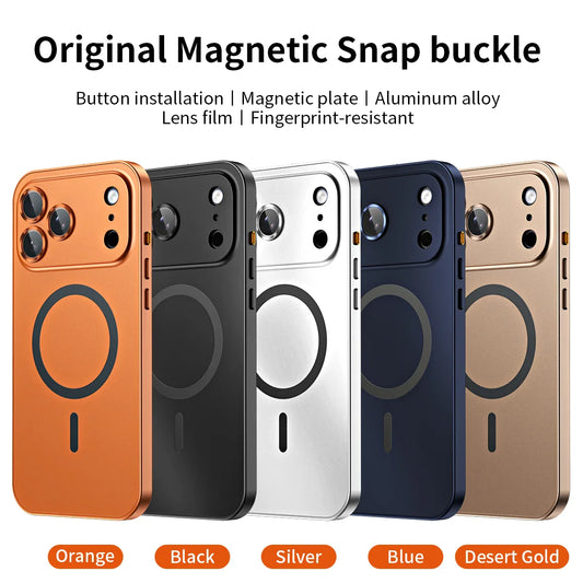 Magnetic Aluminum Metal Frame Protective Case For iPhone